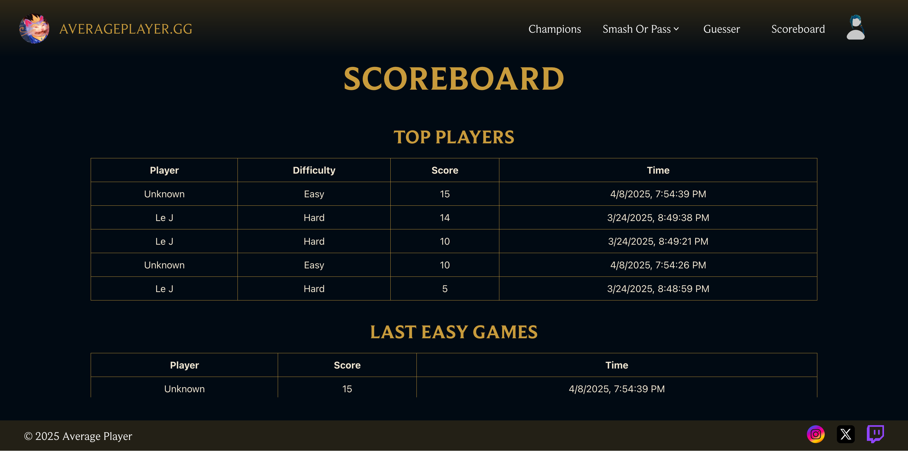 Average Player